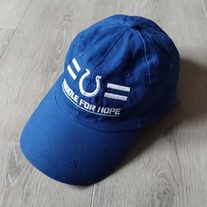 Indianapolis Colts Hat Baseball Cap Huddle For Hope Blue White Horseshoe Logo